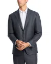 Vince Melange Solid Unstructured Slim Fit Suit Jacket In Gray