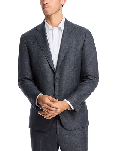 Vince Melange Solid Unstructured Slim Fit Suit Jacket In Gray