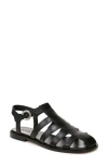 Vince Melina Ankle Strap Fisherman Sandal In Black