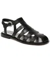 Vince Melina Ankle Strap Fisherman Sandal In Black