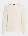 Vince Double Face Pullover Hoodie In Neutral