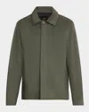 Vince Peached Stretch Cotton Jacket In Gray