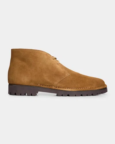 Vince Men & Apos;s Jerome Suede Lug-sole Chukka Boots In Multi