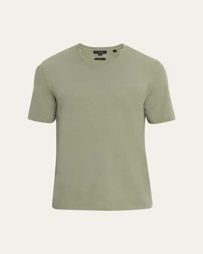 Vince Men's Birdseye Jacquard Pima Cotton T-shirt In Brown