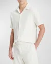 Vince Men's Boucle Pull-on Shorts In Bone