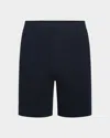 Vince Men's Boucle Pull-on Shorts In Coastal Blue