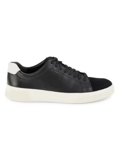 Vince Men's Brady Suede & Leather Sneakers In Black