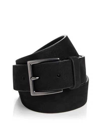 Vince Men's Burnished Leather Belt In Black
