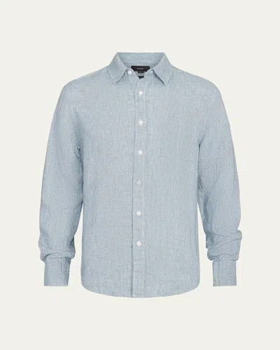 Vince Men's Classic Micro-houndstooth Sport Shirt In Multi