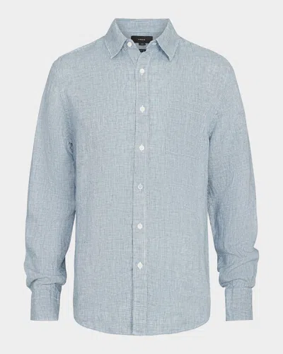 VINCE MEN'S CLASSIC MICRO-HOUNDSTOOTH SPORT SHIRT