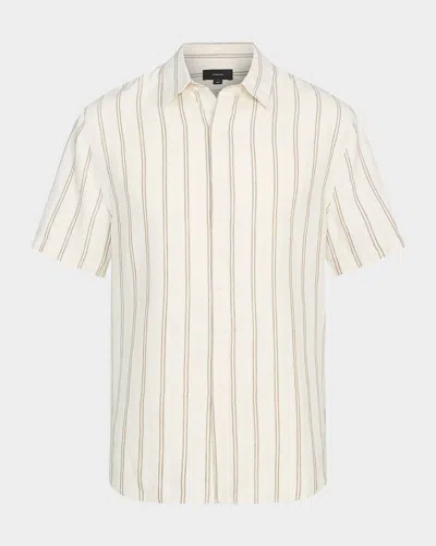 VINCE MEN'S CLASSIC STRIPED SPORT SHIRT
