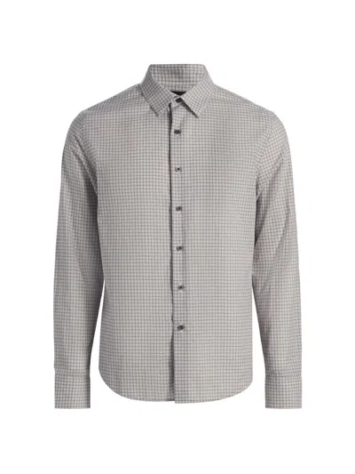 Vince Men's Condor Plaid Cotton Shirt In Multi