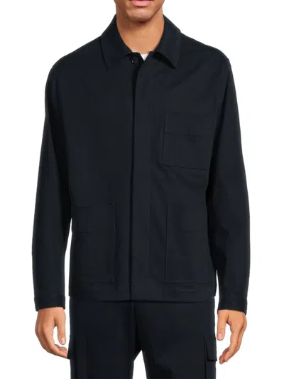 Vince Men's Cotton-blend Chore Jacket In Blue