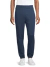 Vince Men's Cotton-blend Fleece Joggers In Deep Indigo