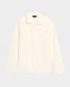 Vince Men's Cotton Chambray Casual Button-down Shirt In Neutral