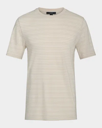 Vince Men's Cotton Thin Stripe Crewneck T-shirt