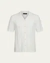 Vince Men's Crochet Cabana Shirt In White
