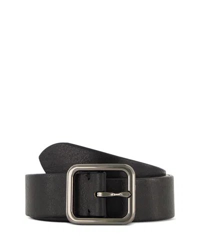 Vince Men's Distressed Leather Belt In Black