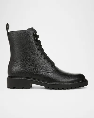 VINCE MEN'S DOMINIC SUPPLE LEATHER UTILITARIAN BOOTS