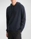 Vince Cotton-blend Hoodie In Coastal/ultramarine