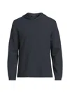 Vince Double Face Pullover Hoodie In Gray