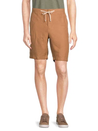Vince Men's Drawstring Hemp Shorts In Sequoia