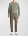 Vince Dylan Slim Fit Peached Stretch Cotton Pants In Frog