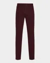 Vince Men's Dylan Peached Cotton 5-pocket Pants In Red