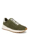 Vince Edric Corduroy Textured Suede Sneaker In Olive Smoke