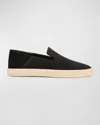 Vince Men's Emmit Slip On Espadrille Loafers In Black