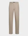 Vince Flat Front Stretch Cotton Chinos In Cahuenga Khaki