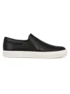 Vince Men's Farran B Leather Slip On Sneakers In Black