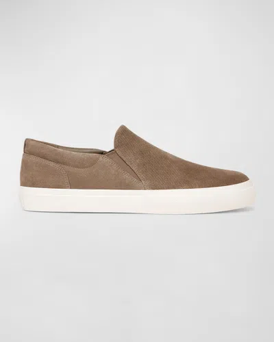 VINCE MEN'S FLETCHER SUEDE SLIP-ON SNEAKERS