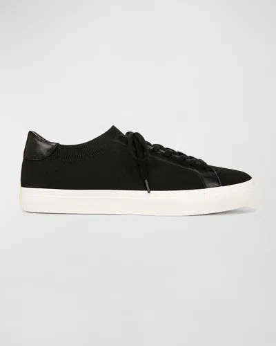 Vince Men's Fulton Knit Low-top Sneakers In Black