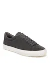 Vince Men's Fulton Leather Lace-up Sneakers In Dark Cinder