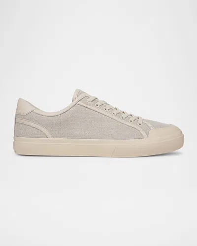 Vince Men's Fulton Low-top Recycled Linen Sneakers In Straw
