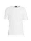Vince Men's Garment-dyed Crewneck T-shirt In Optic White