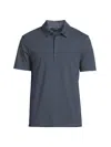 Vince Men's Garment-dyed Polo Shirt In Washed Venice Blue