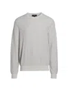 Vince Geo Jacquard Sweater In Gray