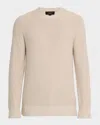 Vince Men's Geometric Jacquard Sweater In Neutral