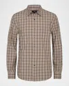 Vince Great Falls Plaid Classic Fit Button Down Shirt In Brown