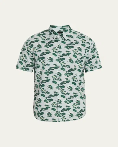 Vince Men's Hazy Camellia Sport Shirt In Green