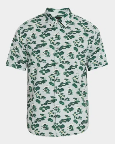 Vince Men's Hazy Camellia Sport Shirt In Light Agave