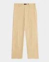 Vince Men's Henry Relaxed-fit Cotton Pants In Brown