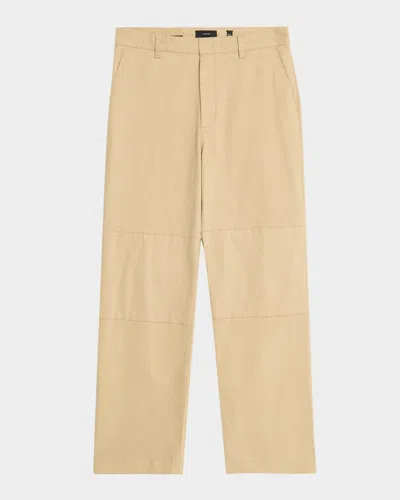 Vince Men's Henry Relaxed-fit Cotton Pants In Brown