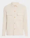 Vince Linen & Cotton Button-up Shirt Jacket
