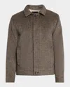 Vince Houndstooth Overshirt Jacket Jackets Brown In Brown