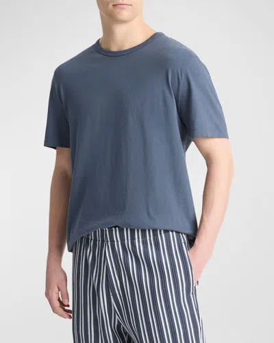 Vince Men's Jacquard Stripe Shorts In Venice Blue/blue Clo