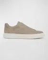 Vince Men's Lakewood Suede Low-top Sneakers In Morning Haze Grey