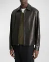 Vince Collared Long Sleeves Smooth Finish Jackets In Black